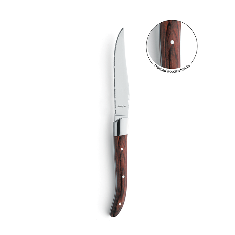 Royal Steak Knives Bulk Packed with Pakka Wood Handles Packed in 6's