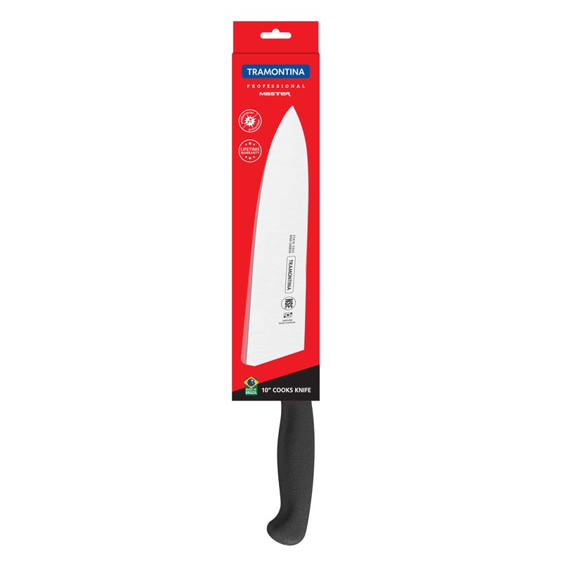 38094/110 25cm Cooks Knife with Black Handle DCI International