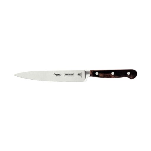 21540/196 - Century Wood 15cm Utility Knife - Brown