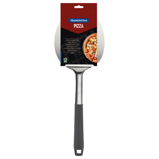 Tramontina Pizza Spatula with Stainless-Steel Blade and Grey Polypropylene Handle - Image 2