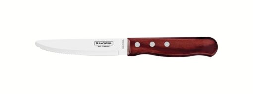 21115/075 - Jumbo Round Tip Steak Knife 12.7cm with Red Handle