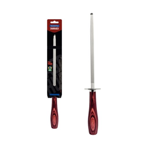 21193/178 - 20cm Sharpener with Red Poly Wood Handle