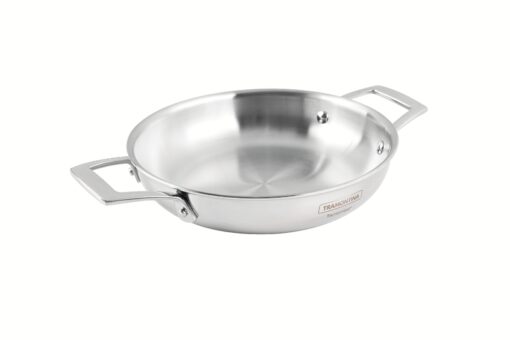 62152/261 - 26cm Tri-Ply Clad Double Handle Frying Pan - Stainless Steel