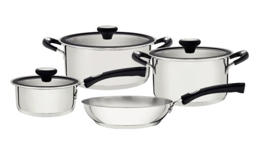 65120/030 - 4pc Solar Silicone Cookware Set - Stainless Steel