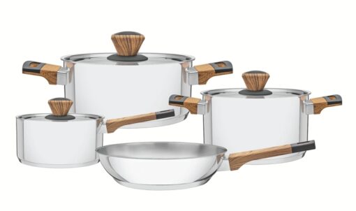 65180/310 - 4pc Brava Cookware Set - Stainless Steel