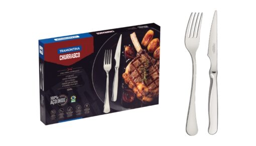 66986/720 - 12pc Stainless Steel Steak & Fork Set