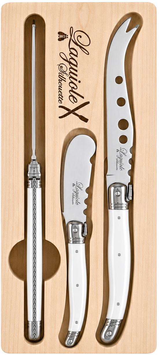 Laguoile Silhouette 3p Cheese Set BLANC (White)