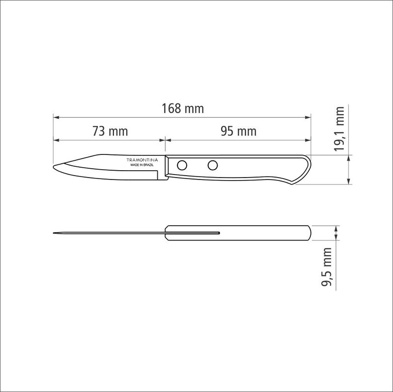 21118193 POLYWOOD 7.6cm Paring Knife - Image 2